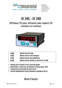 Manuel d‘utilisation serie IX345-348