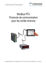 Manuel d‘utilisation Modbus RTU