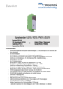 Datenblatt FU210/IV210/PV210/ZU210 Datenblatt FU210/IV210/PV210/ZU210