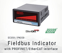 PN350 & EC350 touchMATRIX® fieldbus indicator