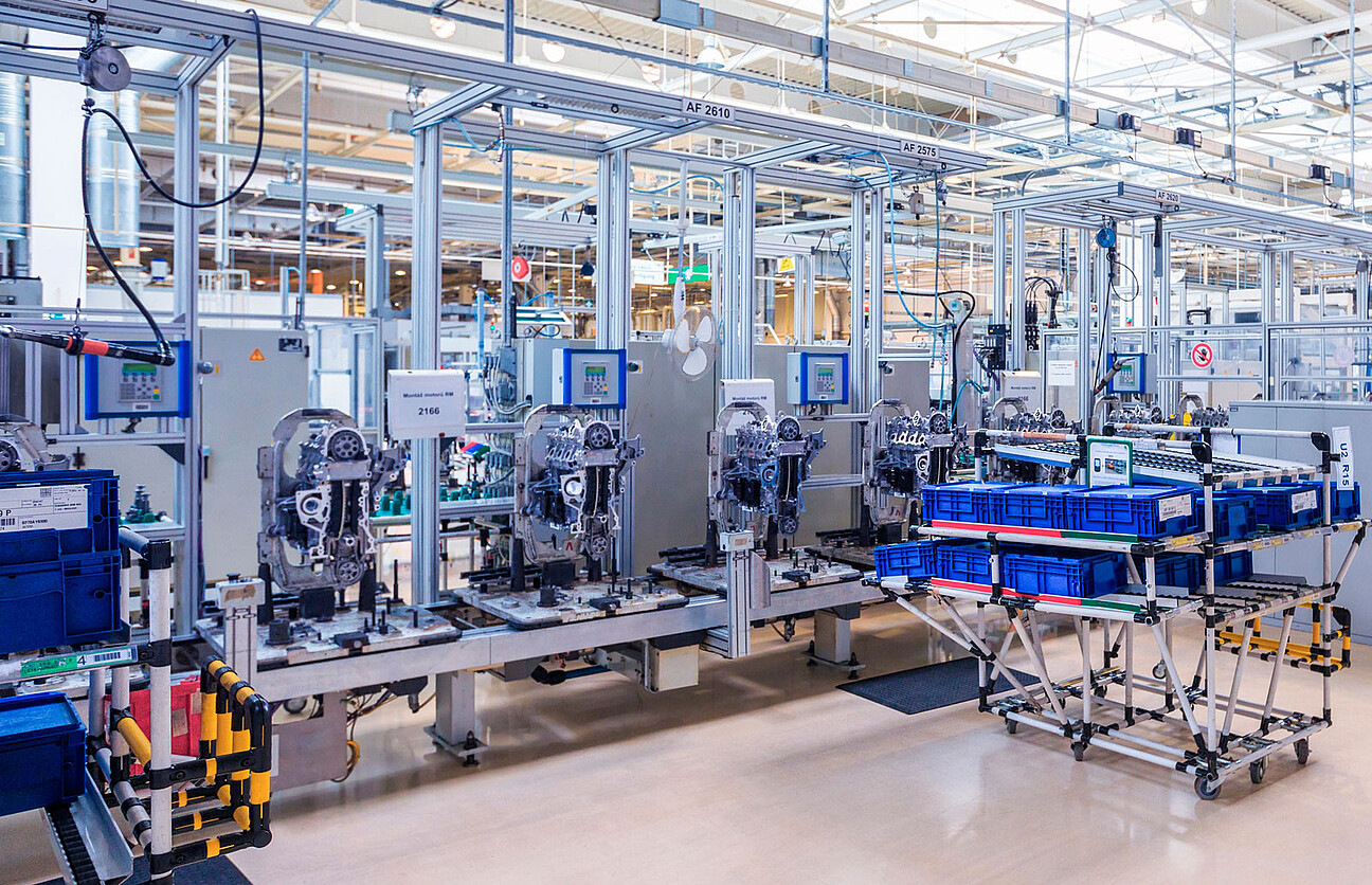 Signal conversion in production lines