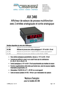 Manuel d‘utilisation AX346